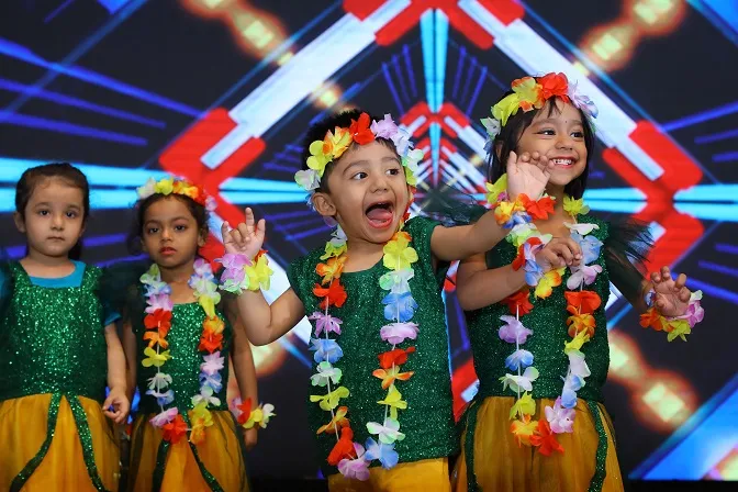 Children dancing together