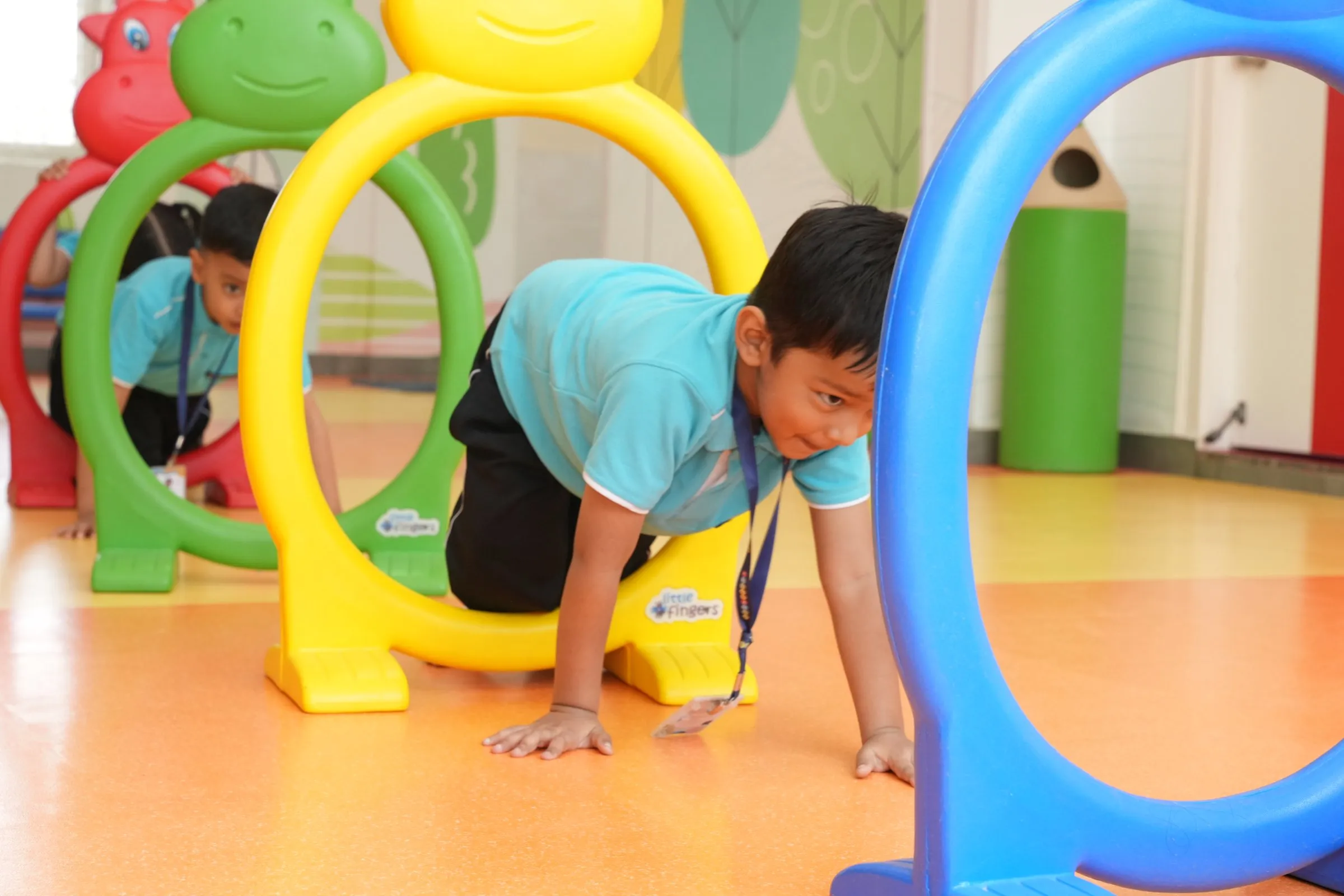 Child Playing in Game Zone